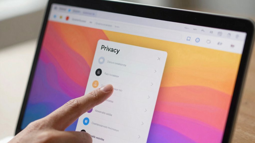 access privacy settings easily