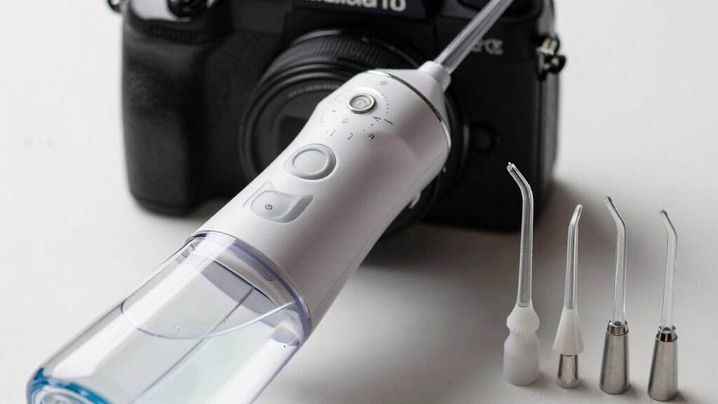 adjusting water flosser pressure