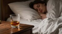 alcohol disrupts restful sleep