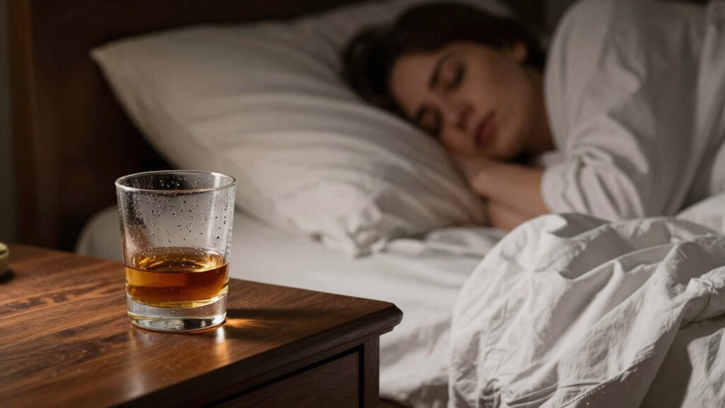 alcohol disrupts restful sleep