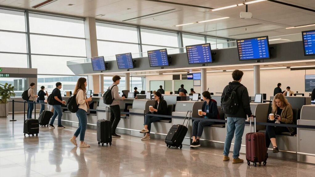 arrive early travel calm