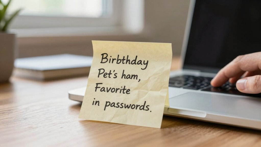 avoid using personal info