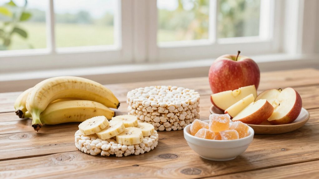 choose bland light snacks