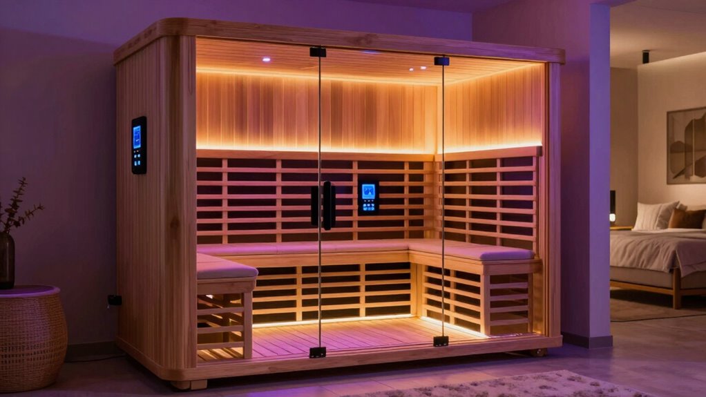 choosing spacious safe sauna