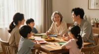 consistent family meal routines