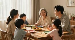 consistent family meal routines