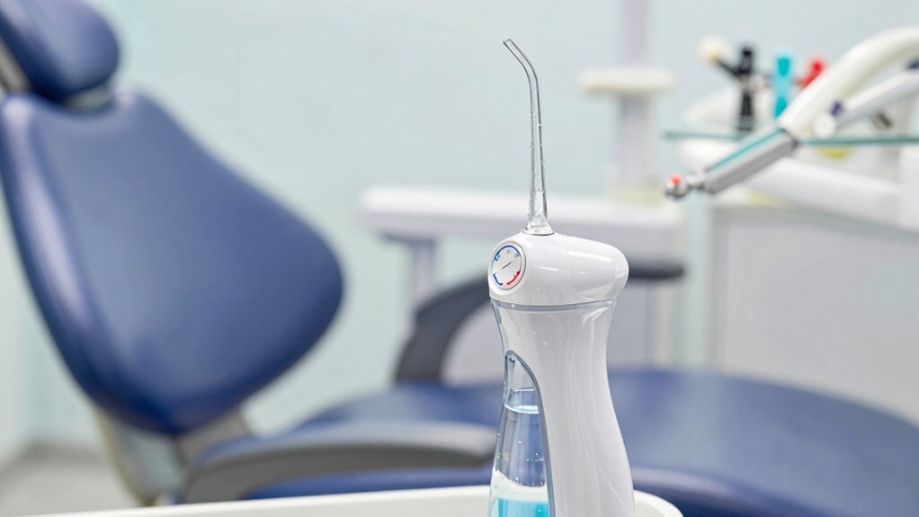 consult dentist for water flossing