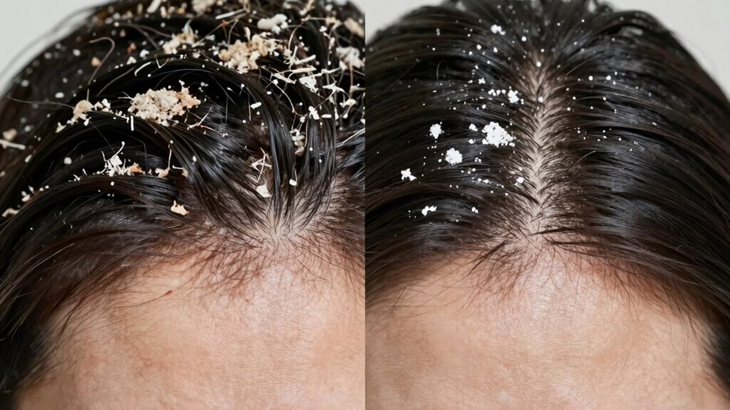 dandruff dry scalp differences