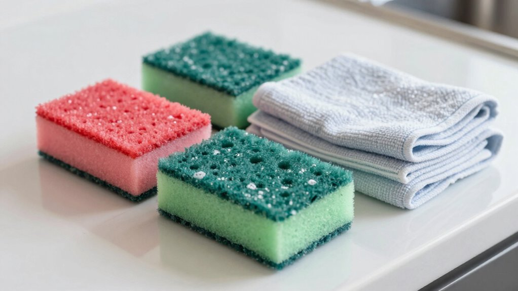 disinfect sponges and towels