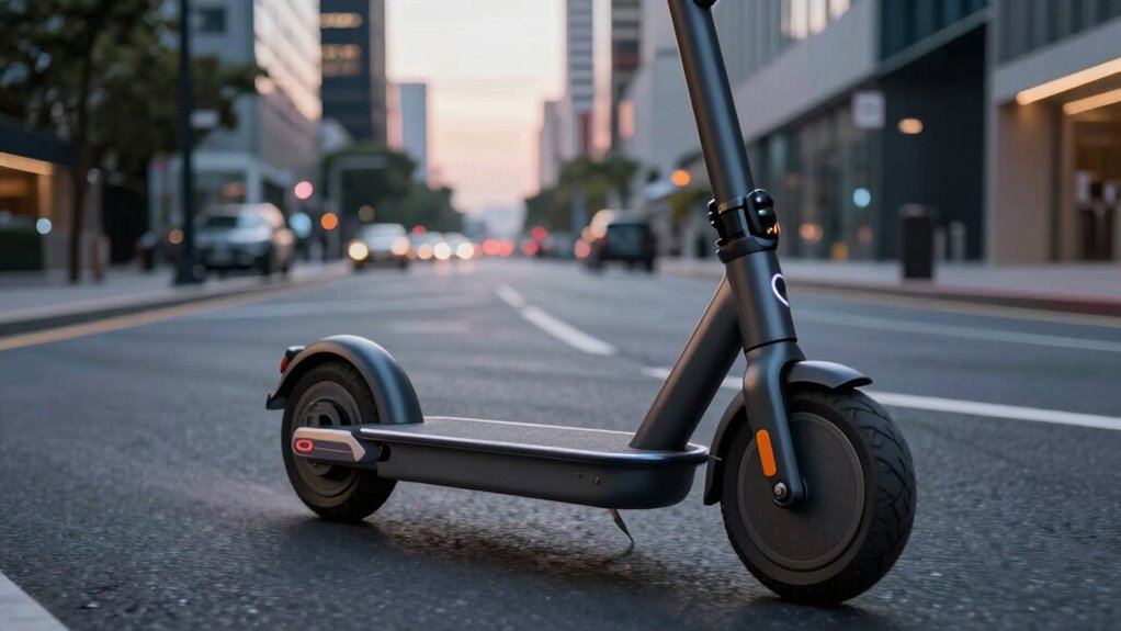 e scooter suspension and range