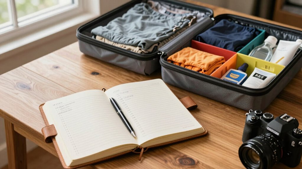 efficient organized travel packing