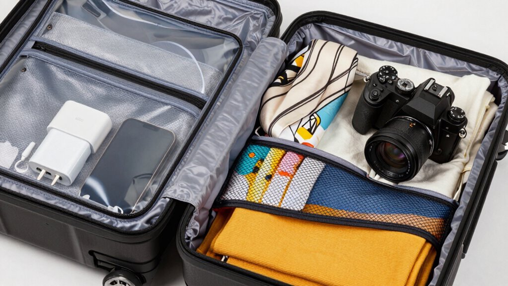 efficient travel bag arrangement