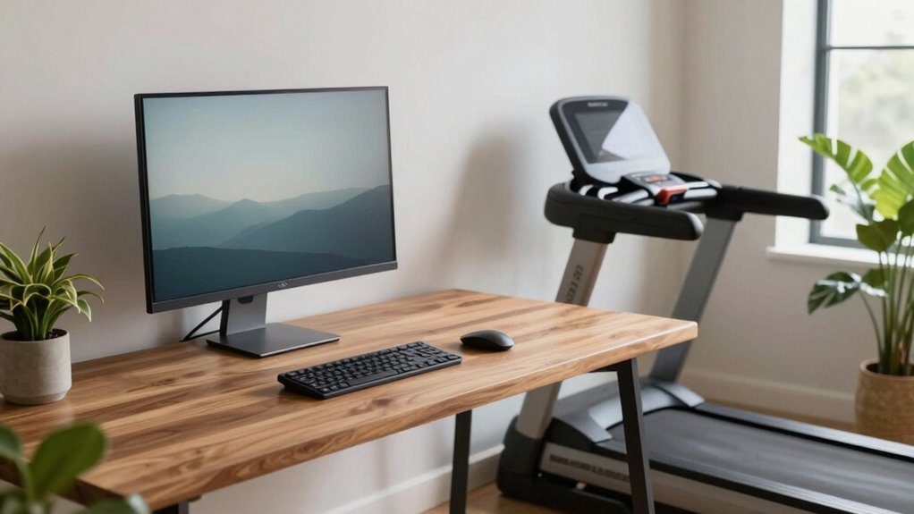 ergonomic well lit clutter free workspace