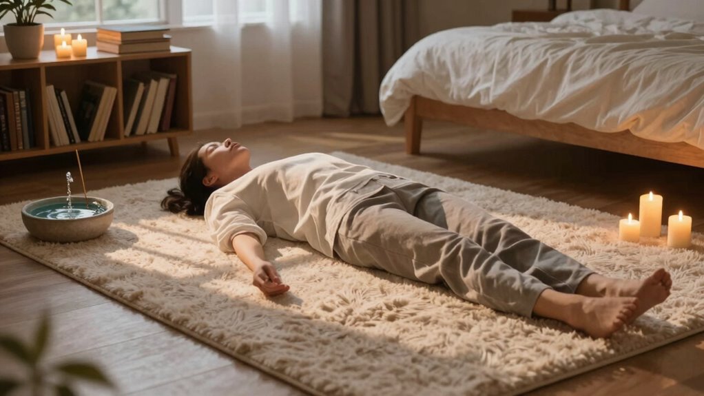 gentle stretching and calming sounds