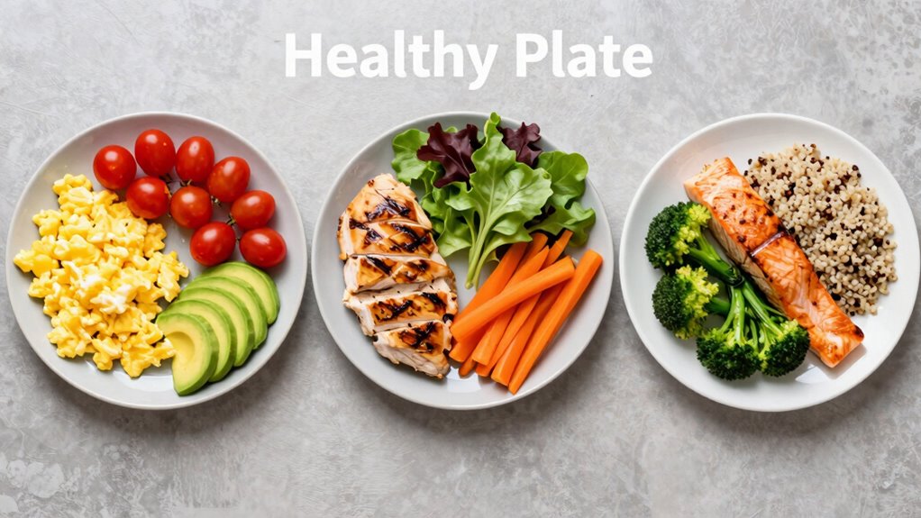 healthy meal portion visualization