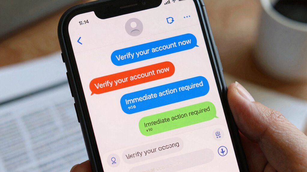 identify scam message warning signs