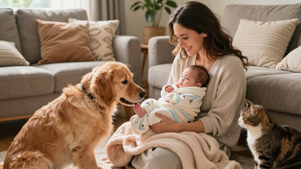 introducing baby to pets