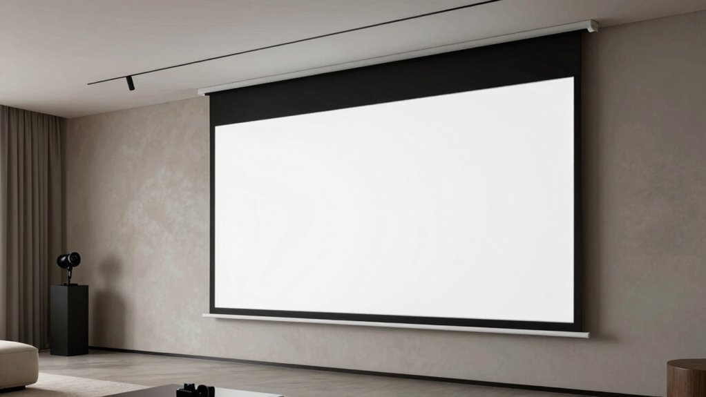 key projector screen selection
