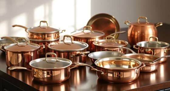 luxury copper cookware sets