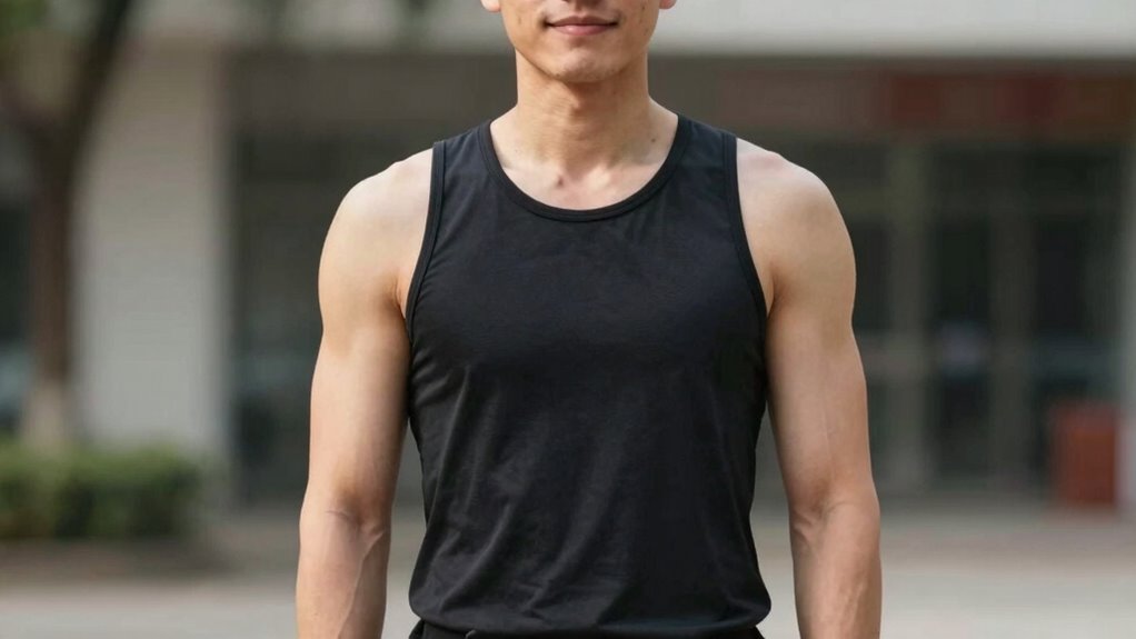 maintain confident balanced posture