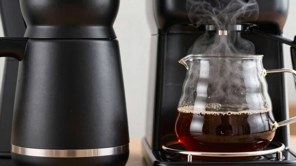 material influences coffee temperature