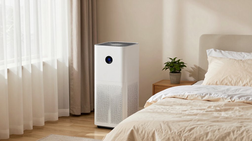 optimal bedroom air purifier placement