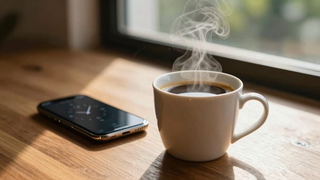 optimal mid morning caffeine timing