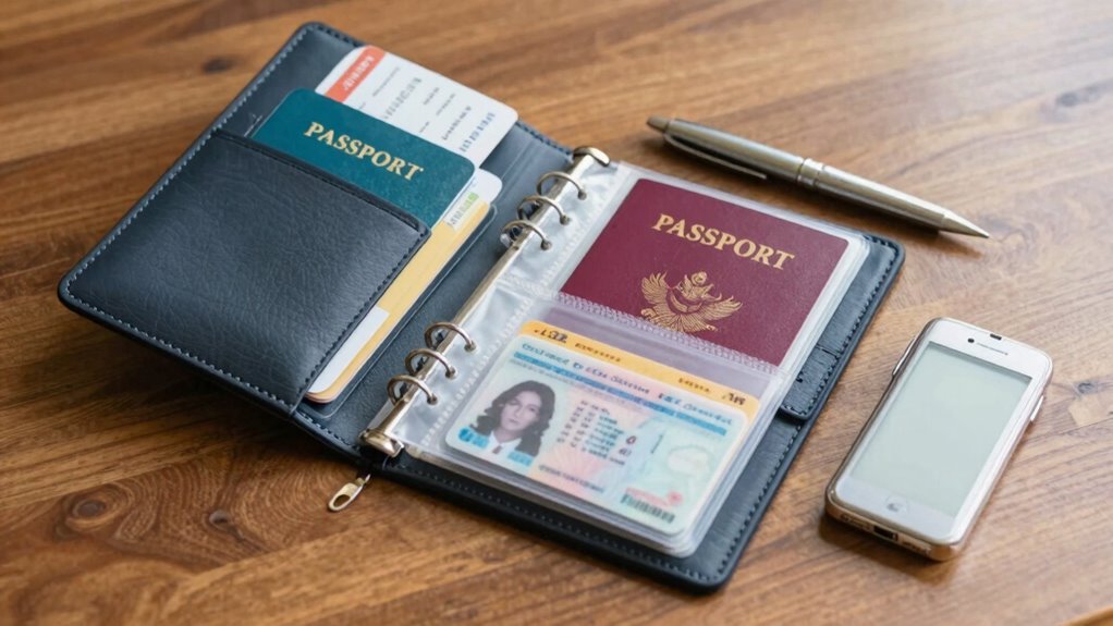 organized travel document system