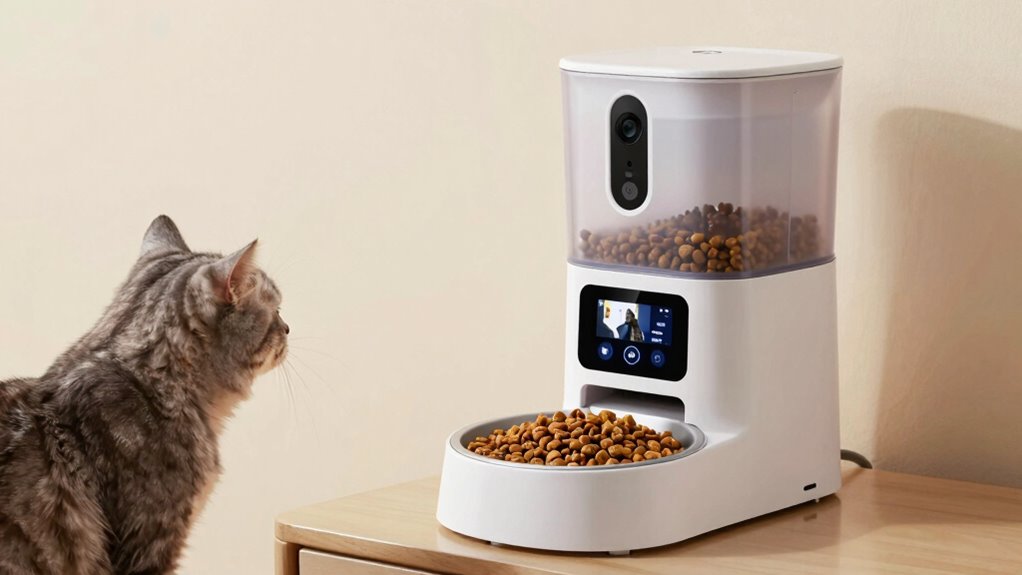 pet feeder camera features