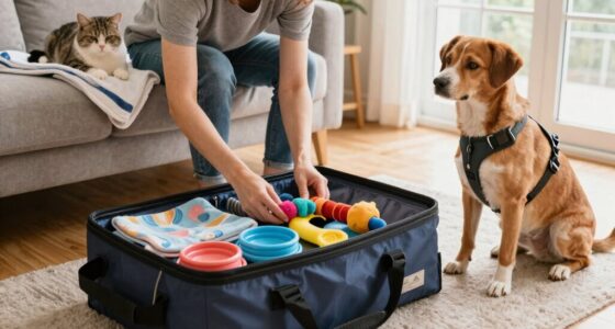 prepare pets before traveling