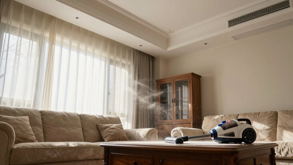 reducing dust through sealing