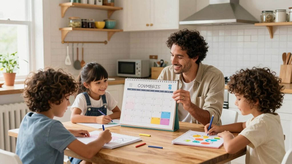 review adjust family routines