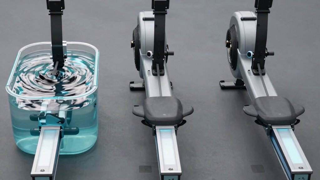 rowing resistance sensations comparison