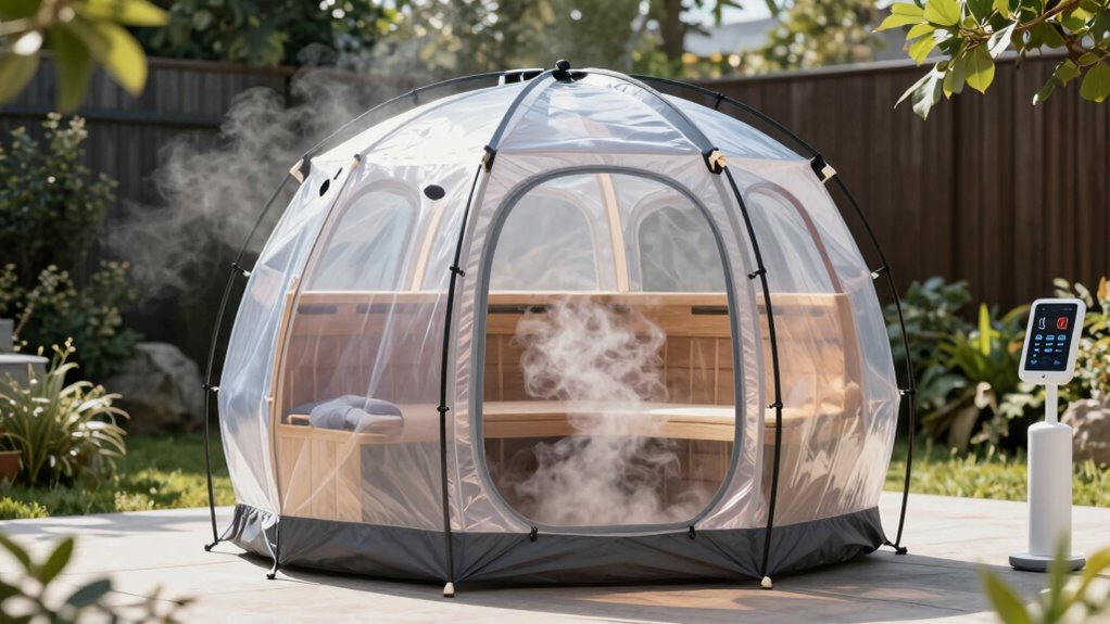 sauna size safety features