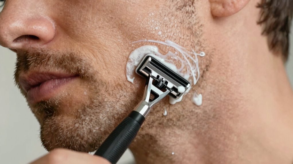 shave along hair growth