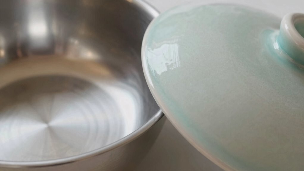 stainless steel heats evenly