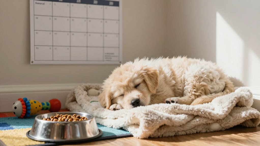 structured puppy care schedule