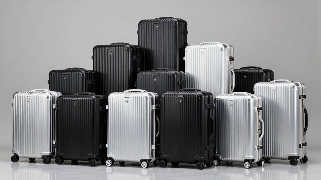 top aluminum luggage sets