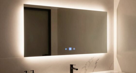 top bathroom smart mirror lighting