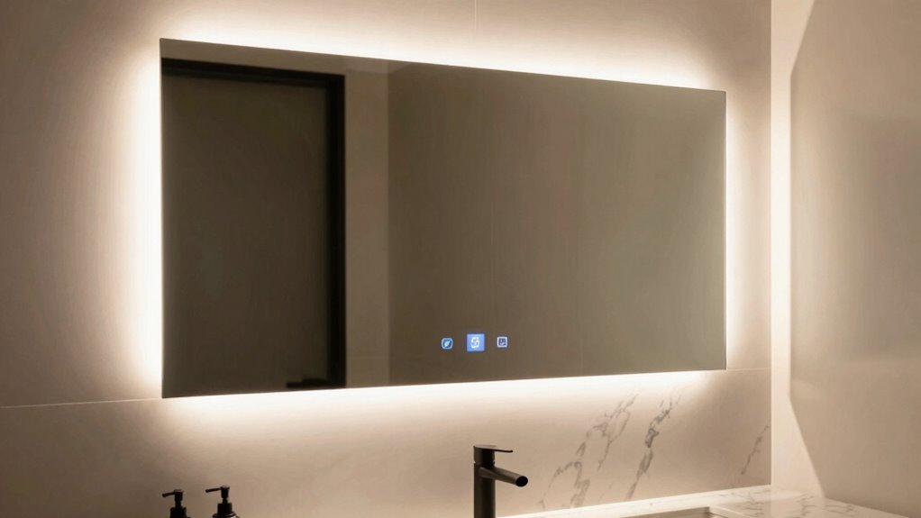 top bathroom smart mirror lighting
