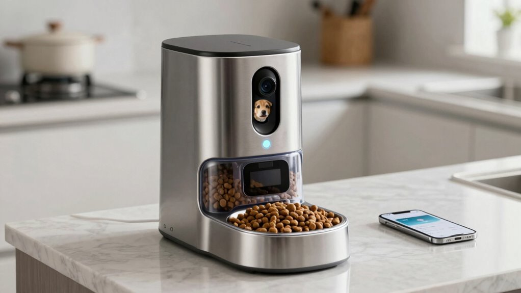 top camera pet feeders