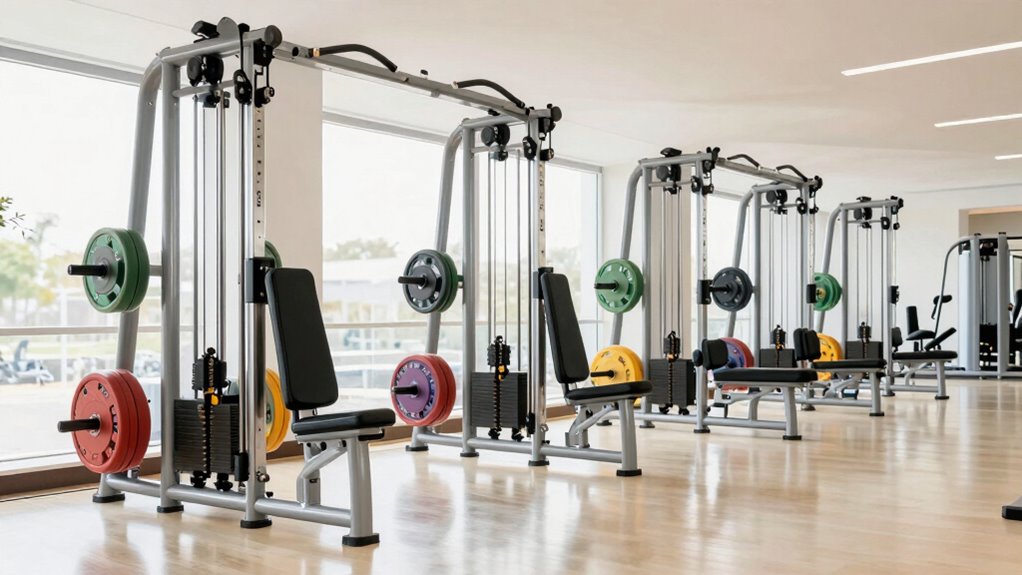 top plate loaded lat machines