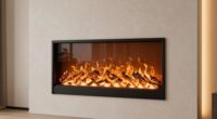 top wall mount electric fireplaces
