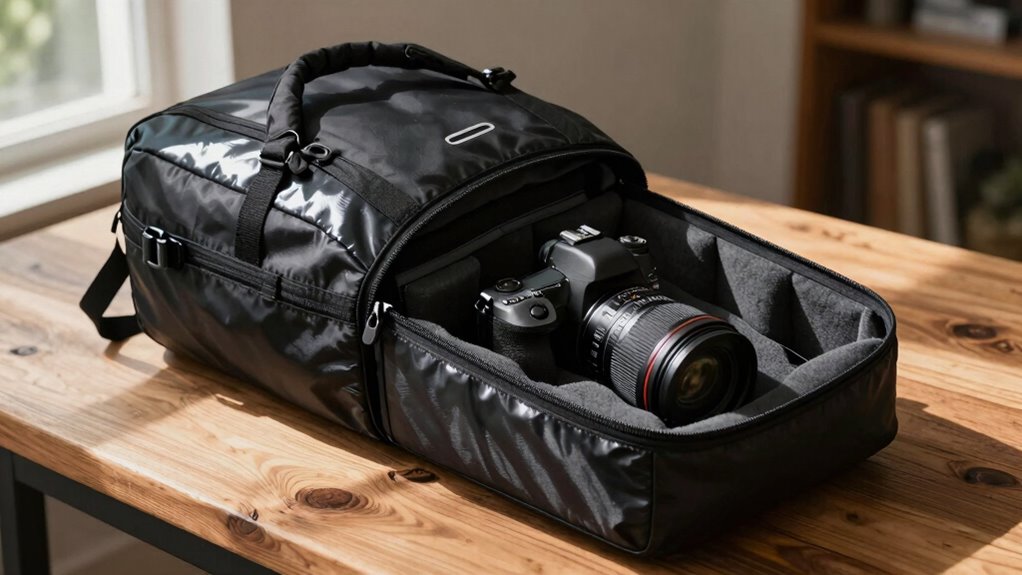 travel backpack with camera