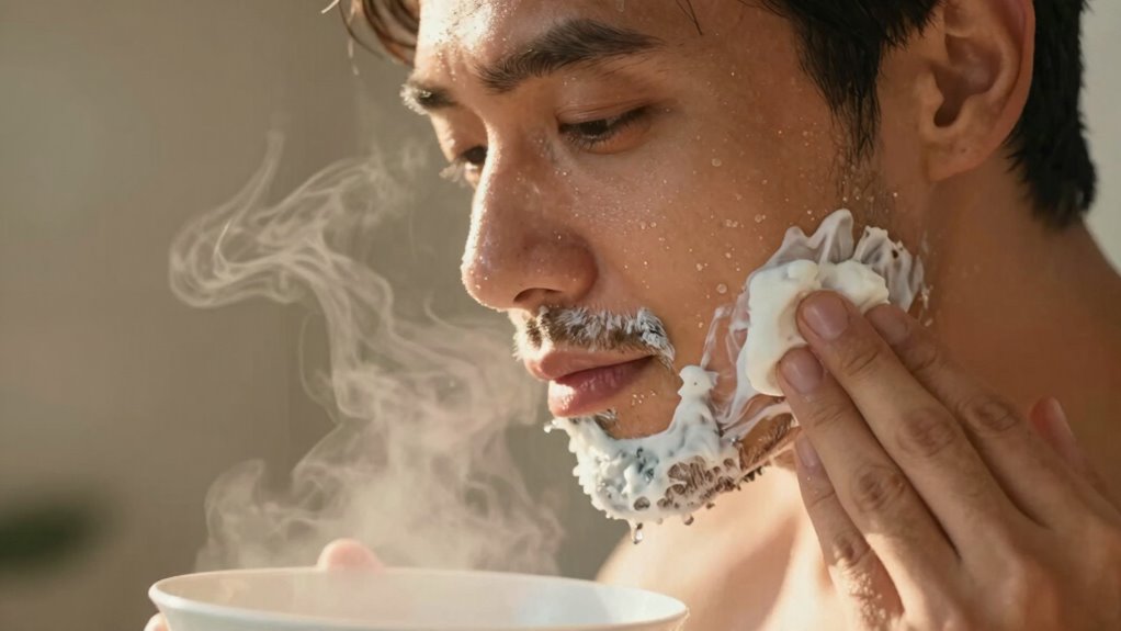 warm water opens pores