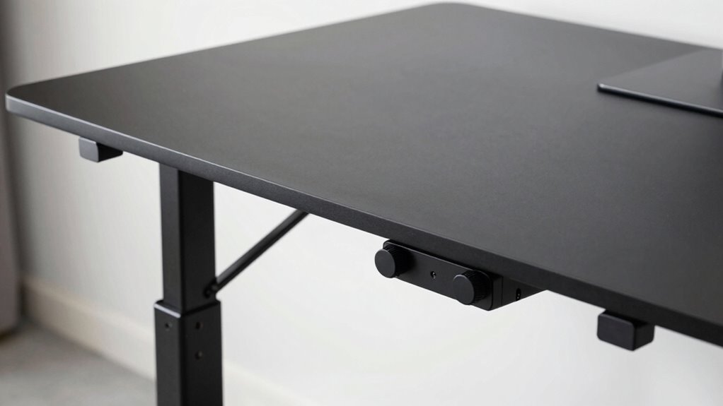 wobbly adjustable desk components