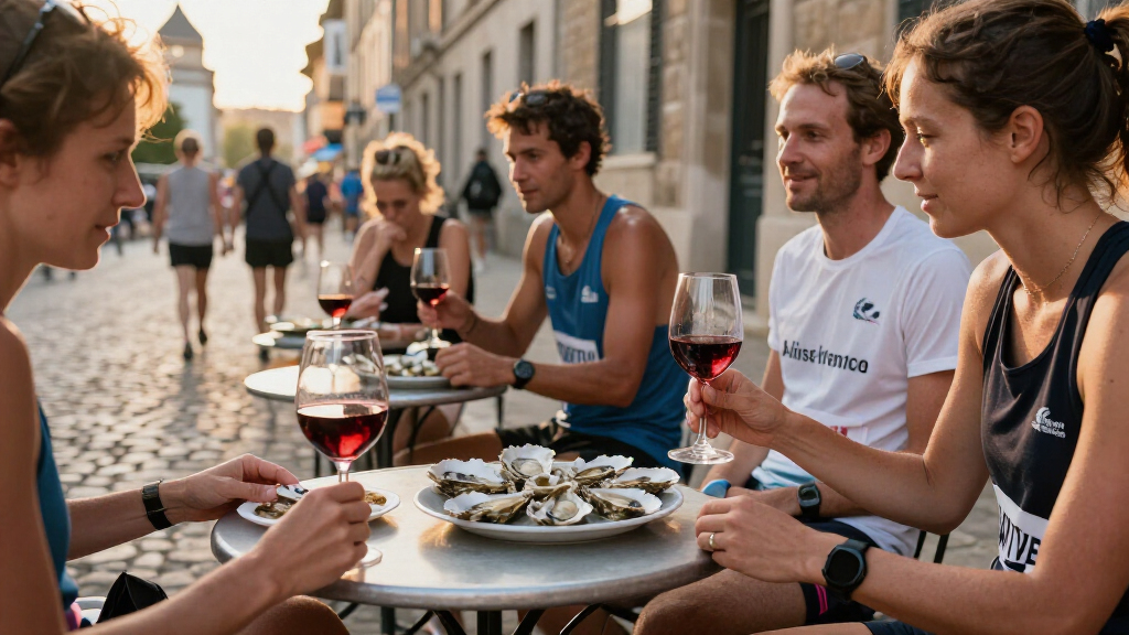 At This French Marathon, Runners Make Pit Stops For Wine And Oysters