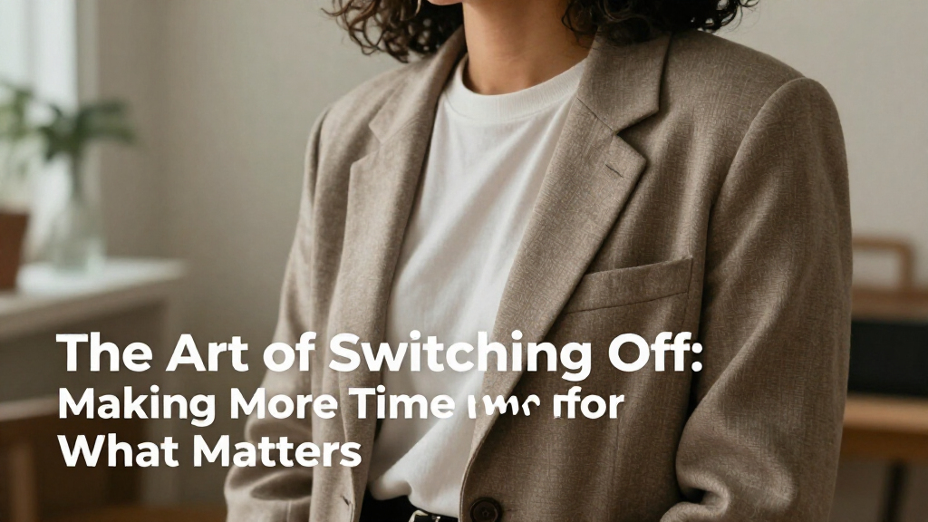 The Art Of Switching Off: Making More Time For What Matters